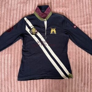 Joules long sleeve polo shirt